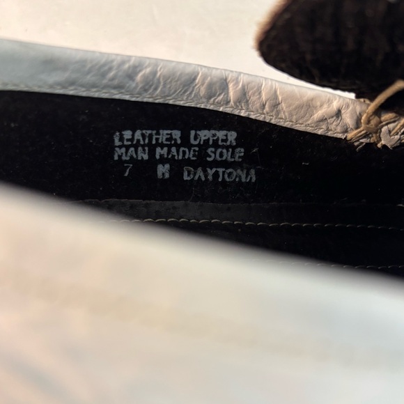 ALFANI Daytona White Leather Slip-on Shoes Size 7 - Picture 7 of 9